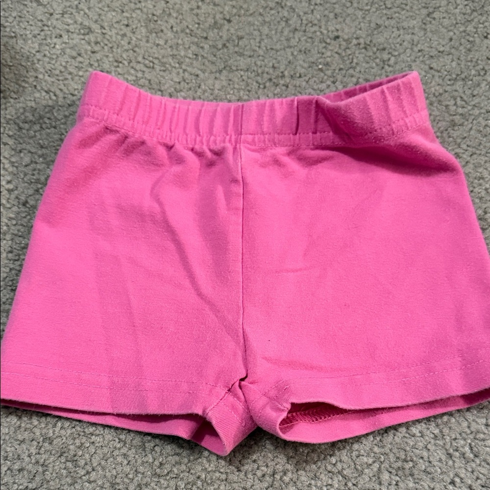 Hanna Anderson Pink Elastic Waist Cartwheel Play Shorts 2T